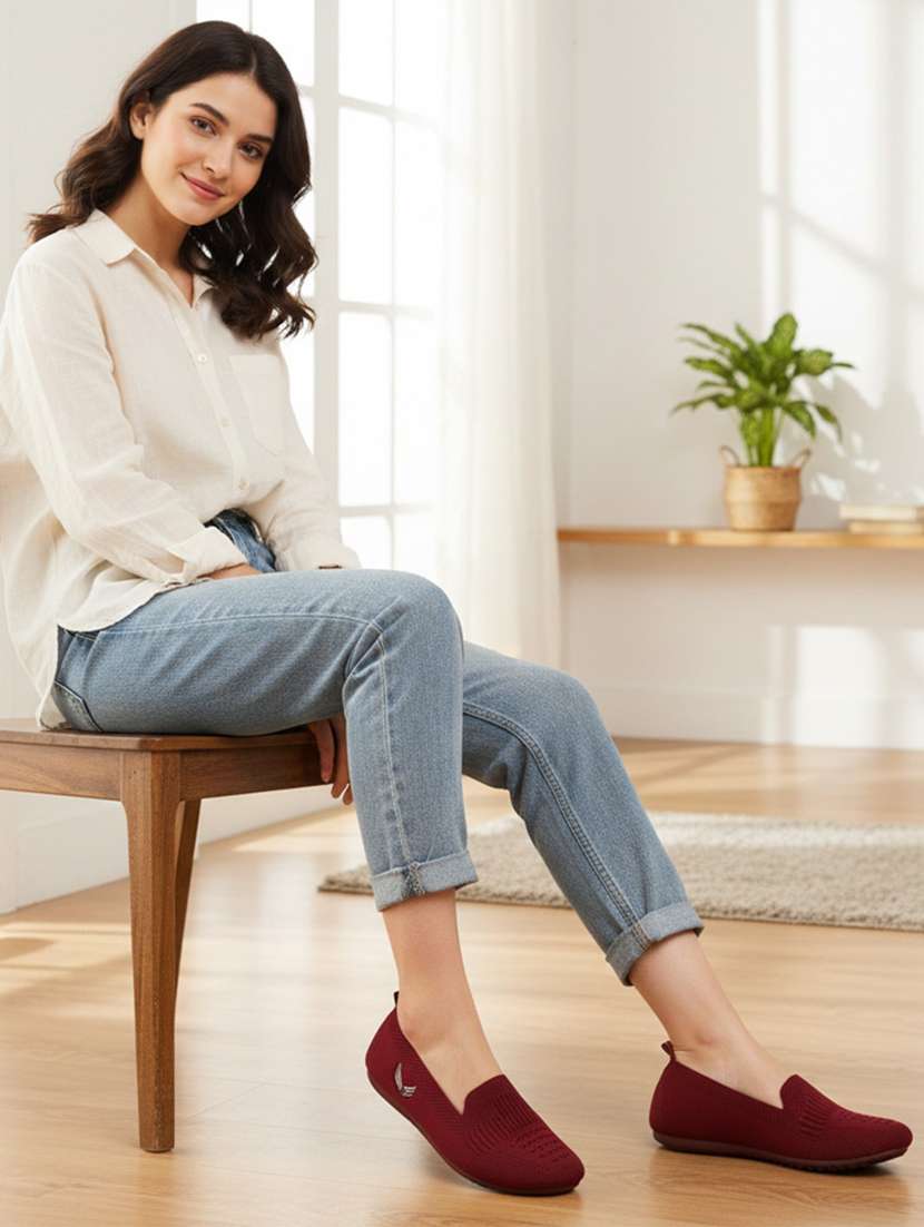 women solid slip on ballerina - 22299187 -  Standard Image - 1