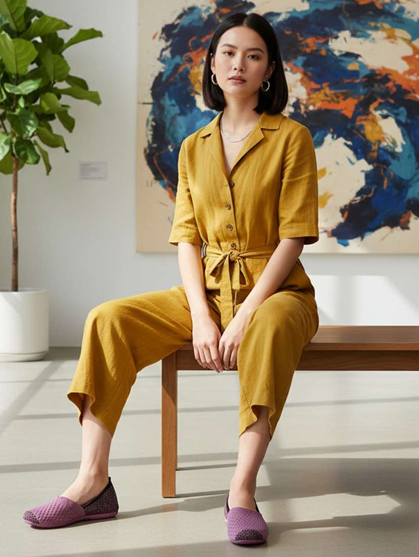 women solid slip on ballerina - 22299188 -  Standard Image - 1