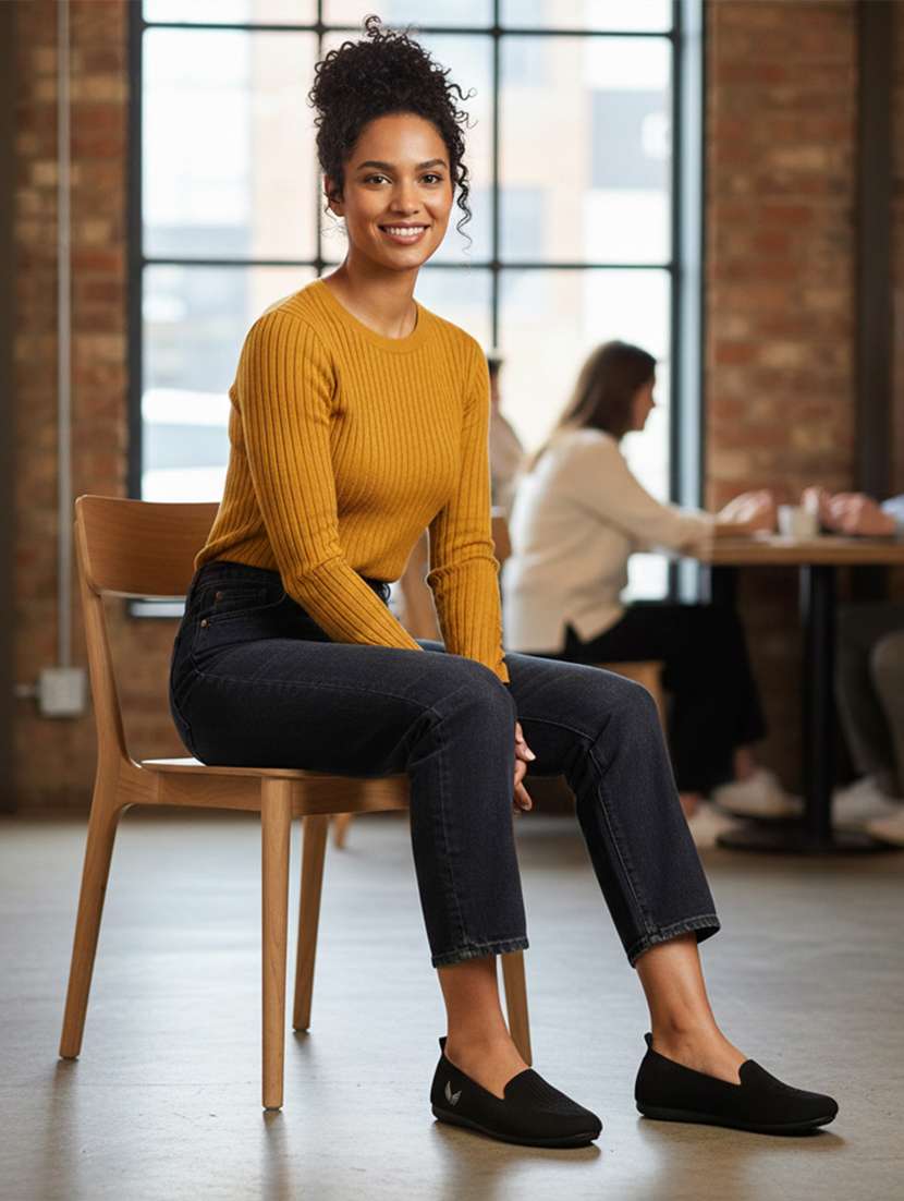 women solid slip on ballerina - 22299190 -  Standard Image - 1