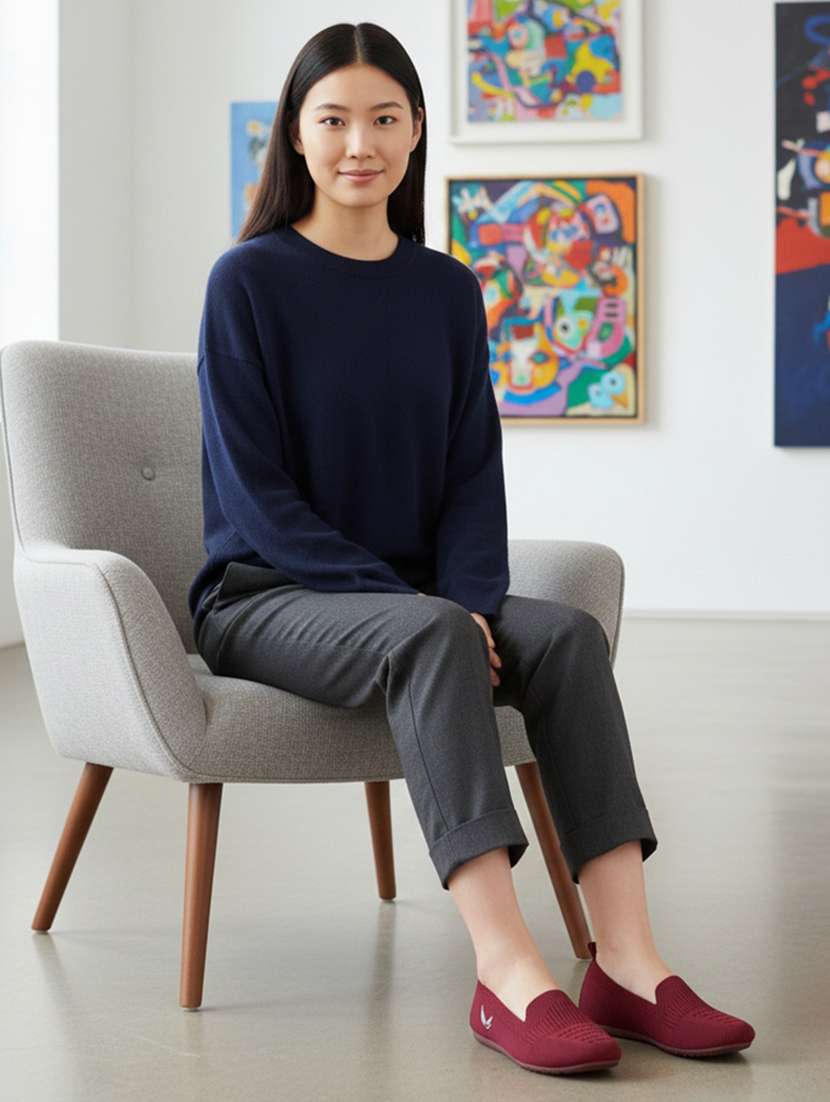 women solid slip on ballerina - 22299191 -  Standard Image - 1