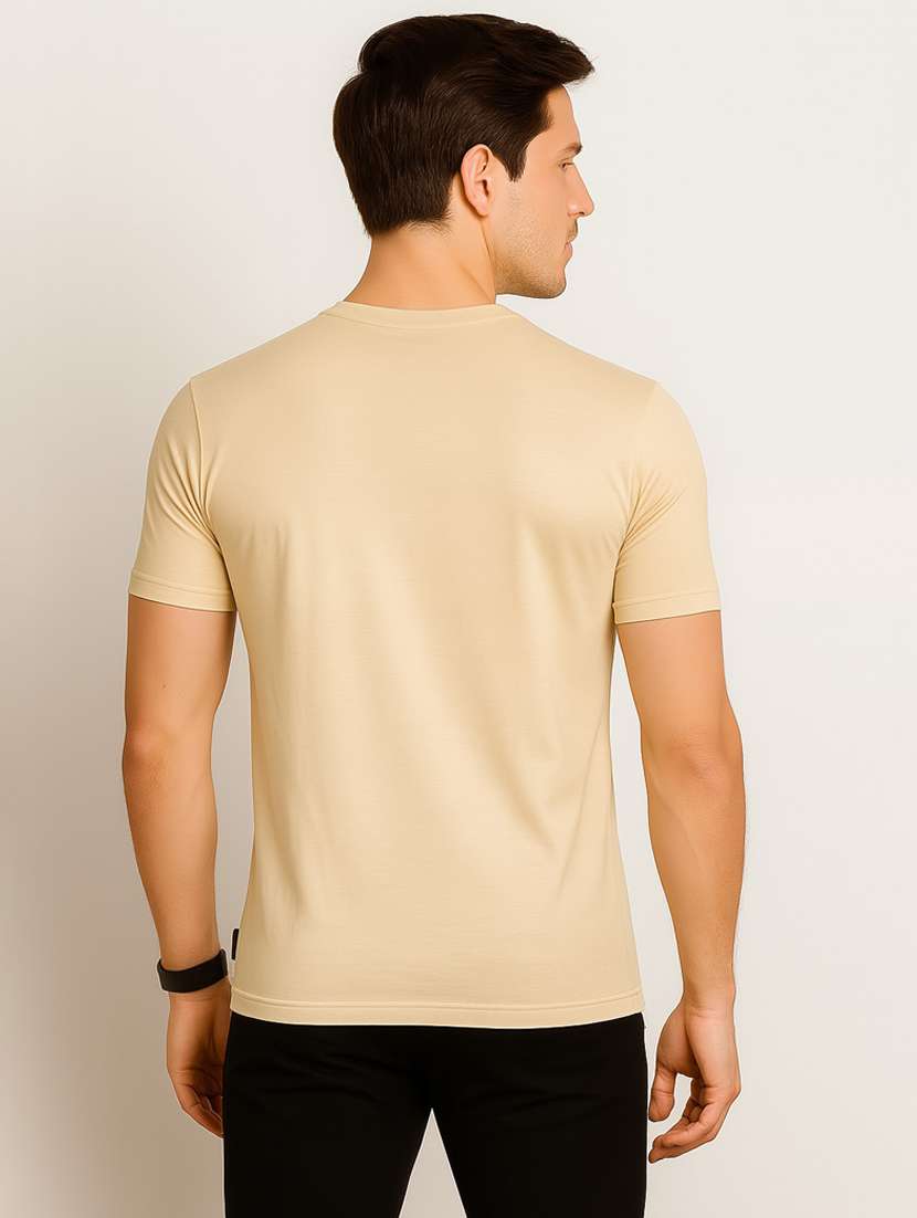 Men Typographic Short Sleeve Slim Fit T-shirt - 22299212 -  Standard Image - 1