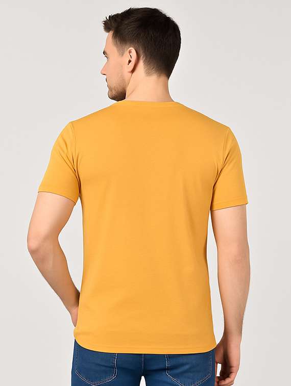 men typographic short sleeve slim fit t-shirt - 22299217 -  Standard Image - 1