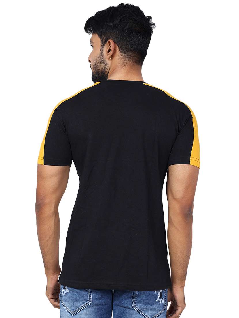 men color block short sleeve slim fit t-shirt - 22299233 -  Standard Image - 1