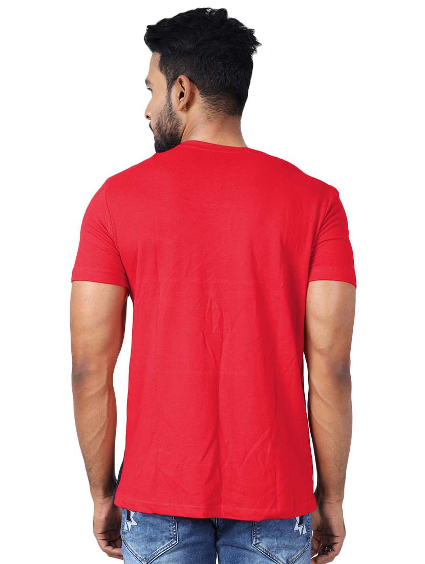 men color block short sleeve slim fit t-shirt - 22299238 -  Standard Image - 1