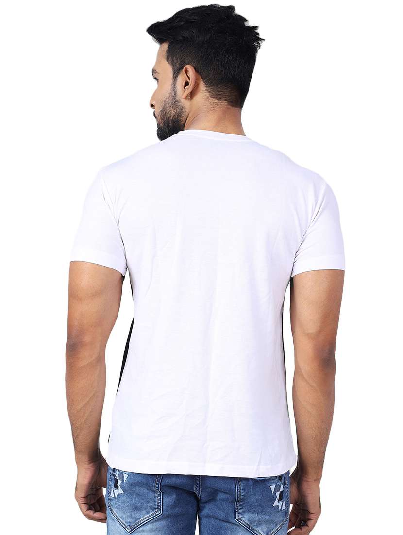 men color block short sleeve slim fit t-shirt - 22299243 -  Standard Image - 1