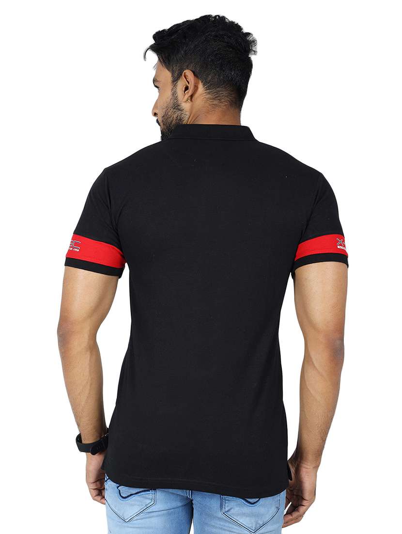 men color block short sleeve slim fit polo t-shirt - 22299262 -  Standard Image - 1