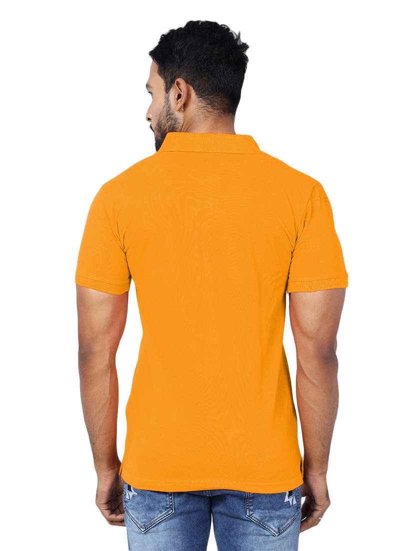 Men Solid Short Sleeve Slim Fit Polo T-shirt - 22299264 -  Standard Image - 1