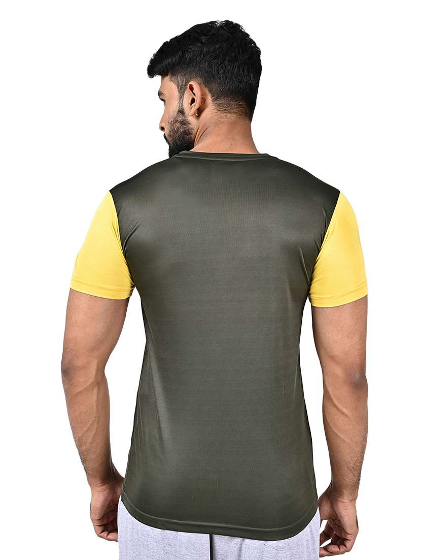 men color block short sleeve slim fit t-shirt - 22299293 -  Standard Image - 1