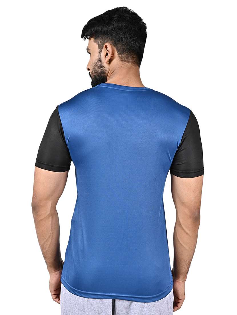 men color block short sleeve slim fit t-shirt - 22299295 -  Standard Image - 1
