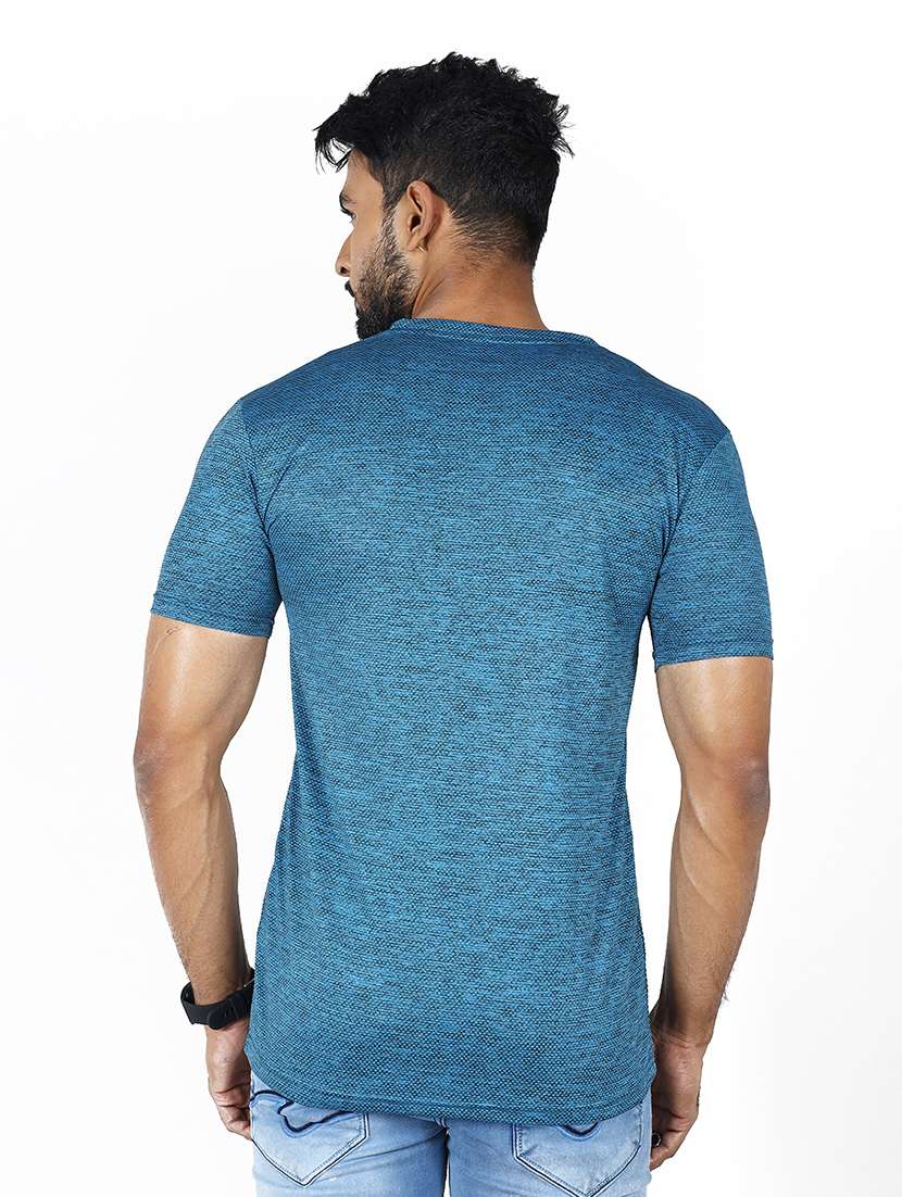 men textured short sleeve slim fit t-shirt - 22299304 -  Standard Image - 1