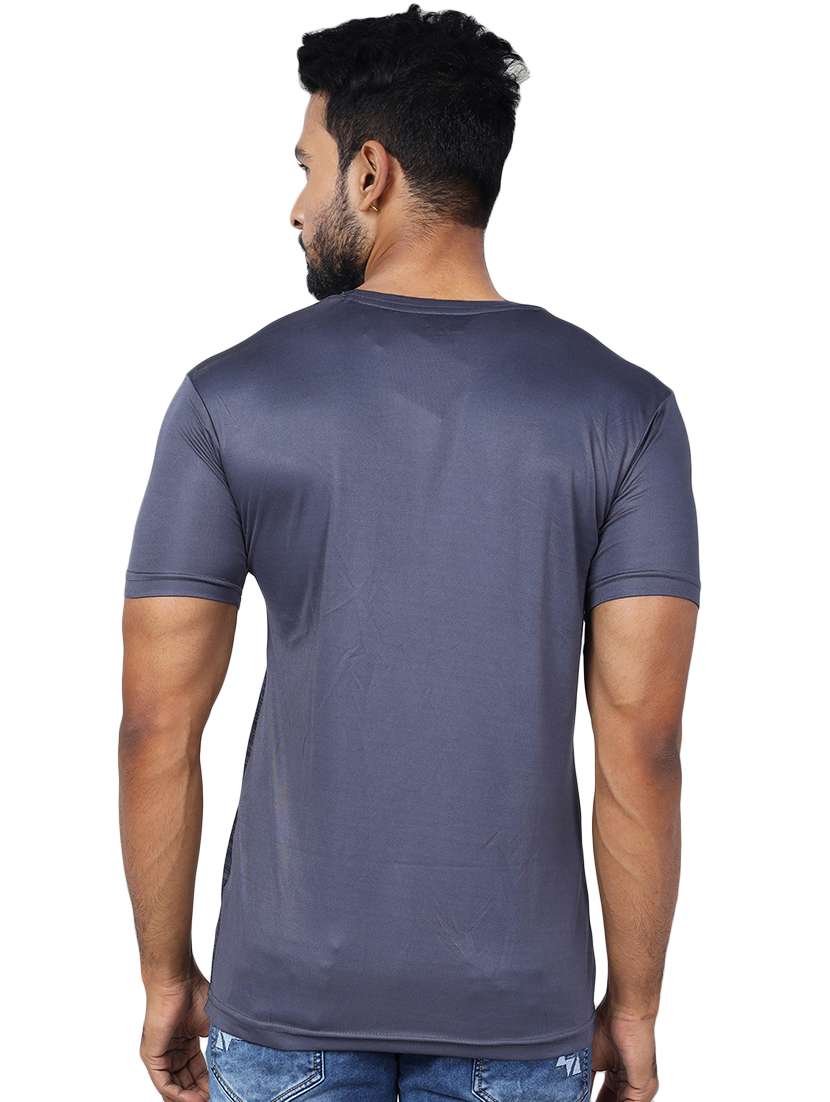 Men Melange Short Sleeve Slim Fit T-shirt - 22299307 -  Standard Image - 1