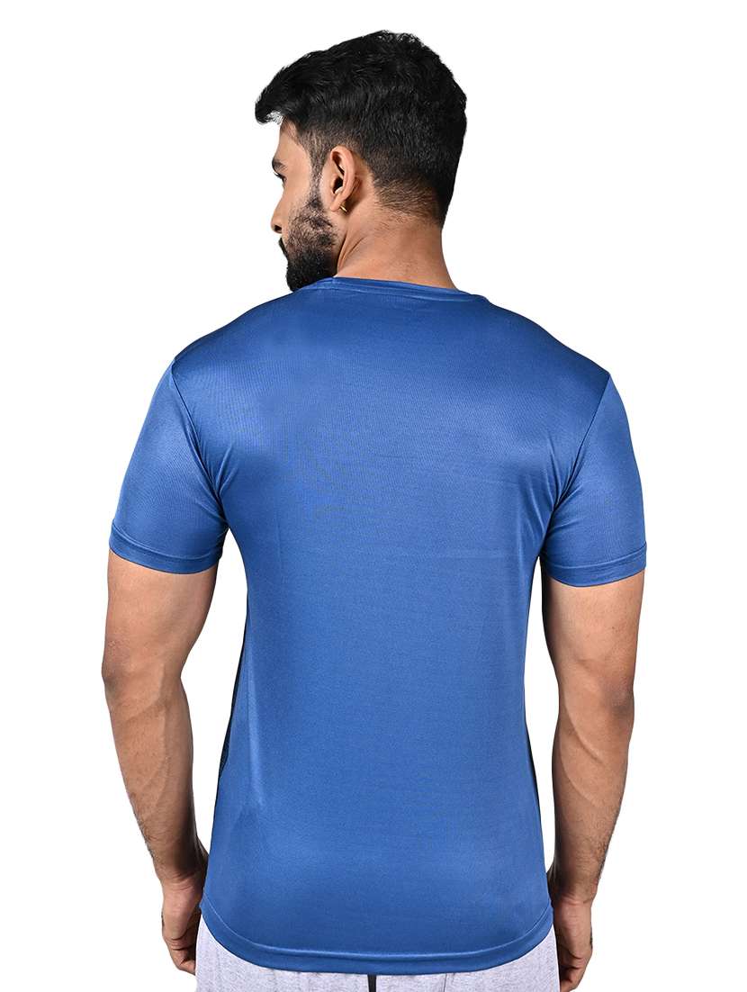 Men Color Block Short Sleeve Slim Fit T-shirt - 22299308 -  Standard Image - 1