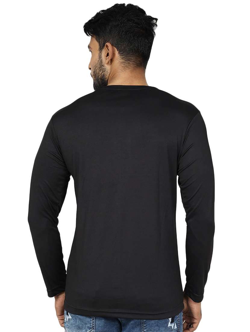 men typographic long sleeve slim fit t-shirt - 22299314 -  Standard Image - 1