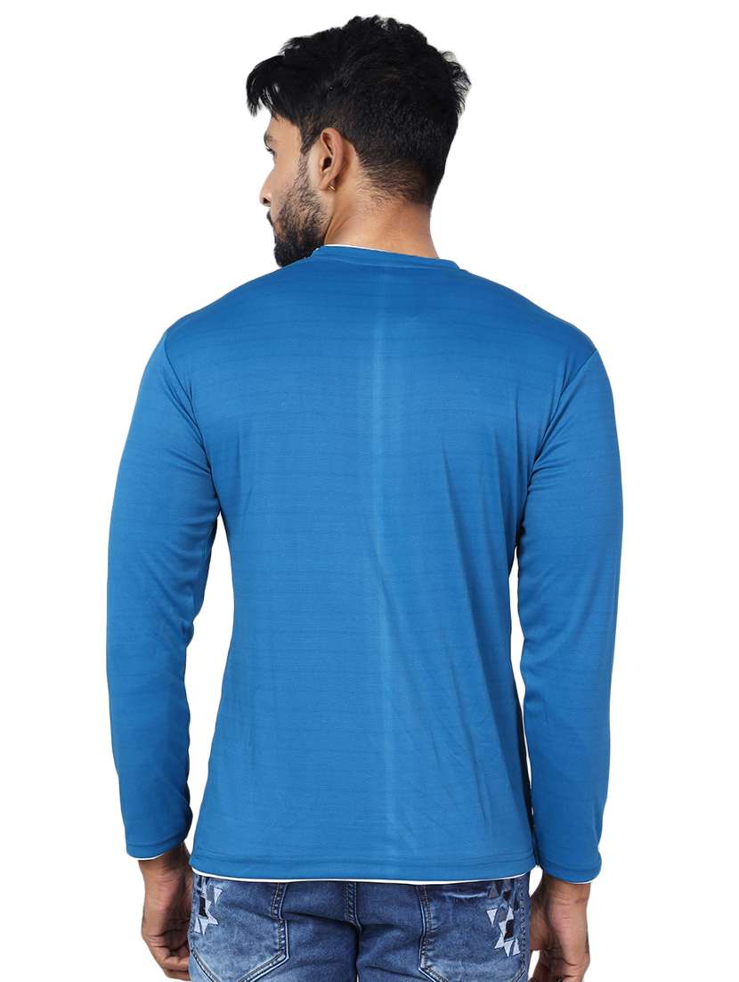 Men Logo Print Long Sleeve Slim Fit T-shirt - 22299321 -  Standard Image - 1
