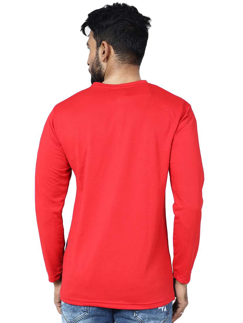 men color block long sleeve slim fit t-shirt - 22299325 -  Standard Image - 1