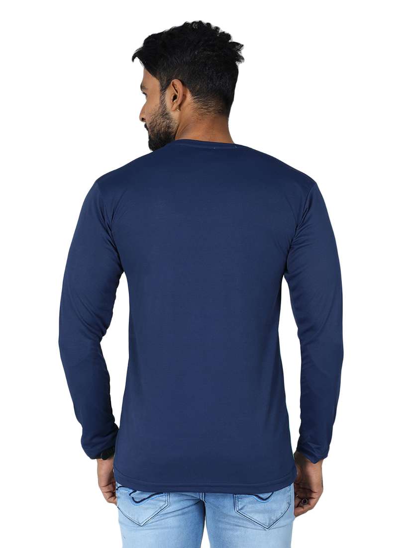men color block long sleeve slim fit t-shirt - 22299327 -  Standard Image - 1