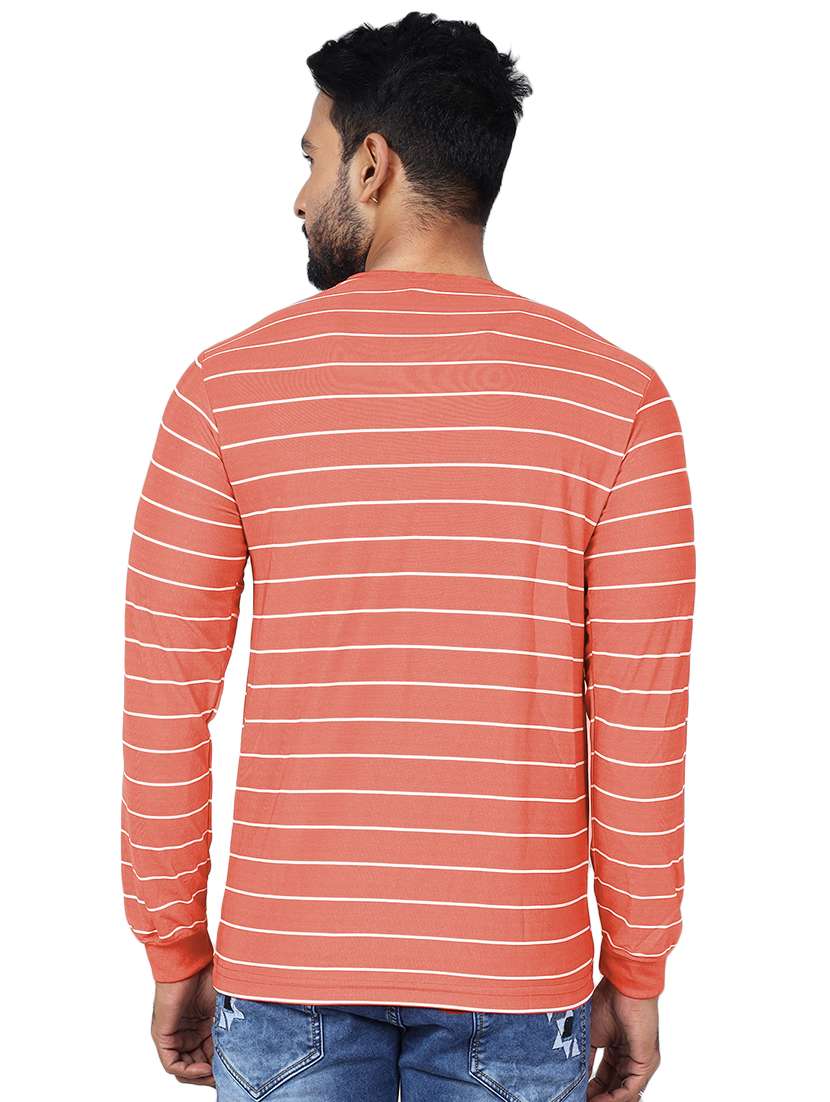 men striped long sleeve slim fit t-shirt - 22299337 -  Standard Image - 1