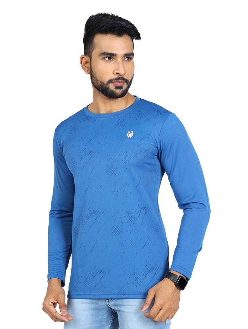 men striped long sleeve slim fit t-shirt