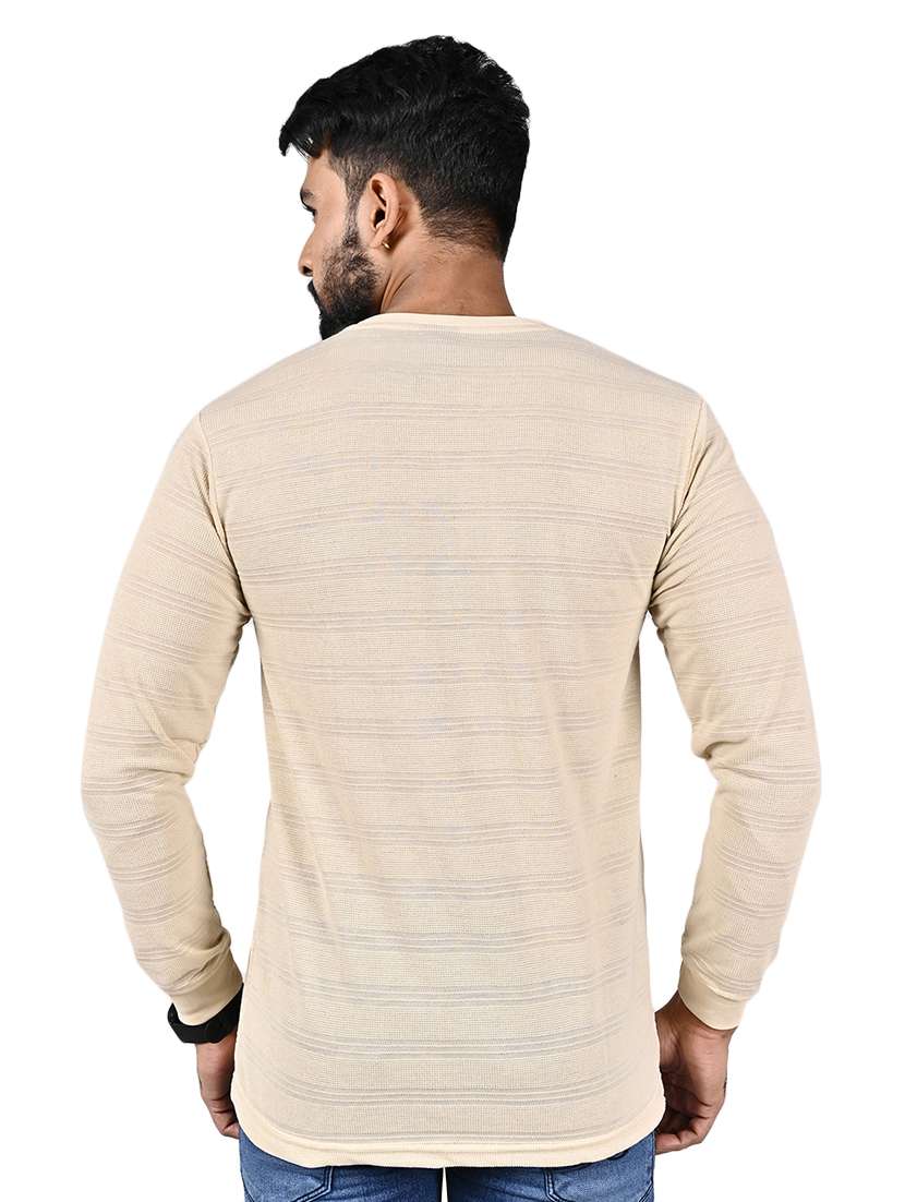 men striped long sleeve slim fit t-shirt - 22299359 -  Standard Image - 1