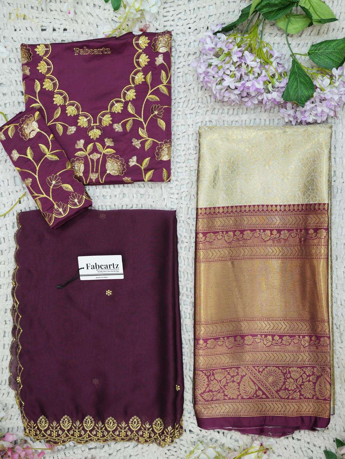 women self design south indian style unstitched lehenga choli set
