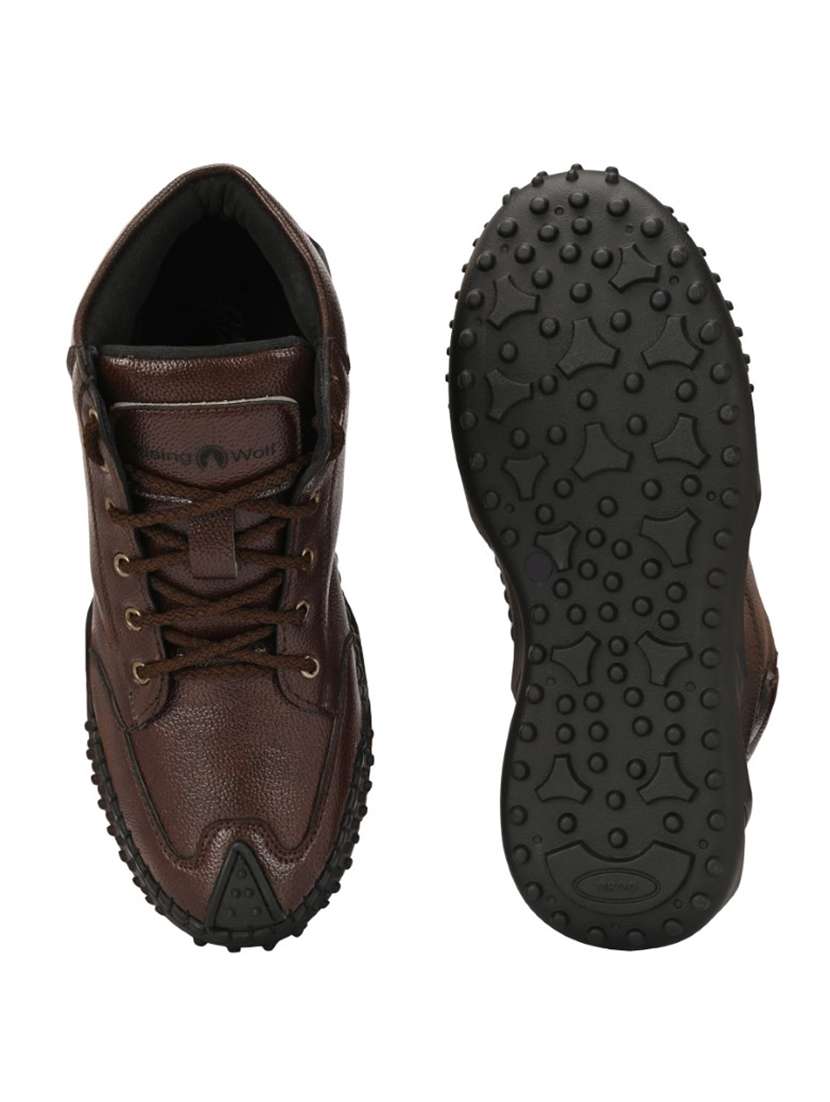 men brown lace up boot - 22299456 -  Standard Image - 4