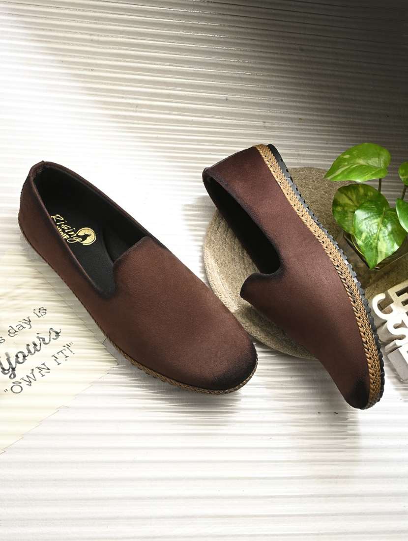 men brown slip on loafer - 22299461 -  Standard Image - 1