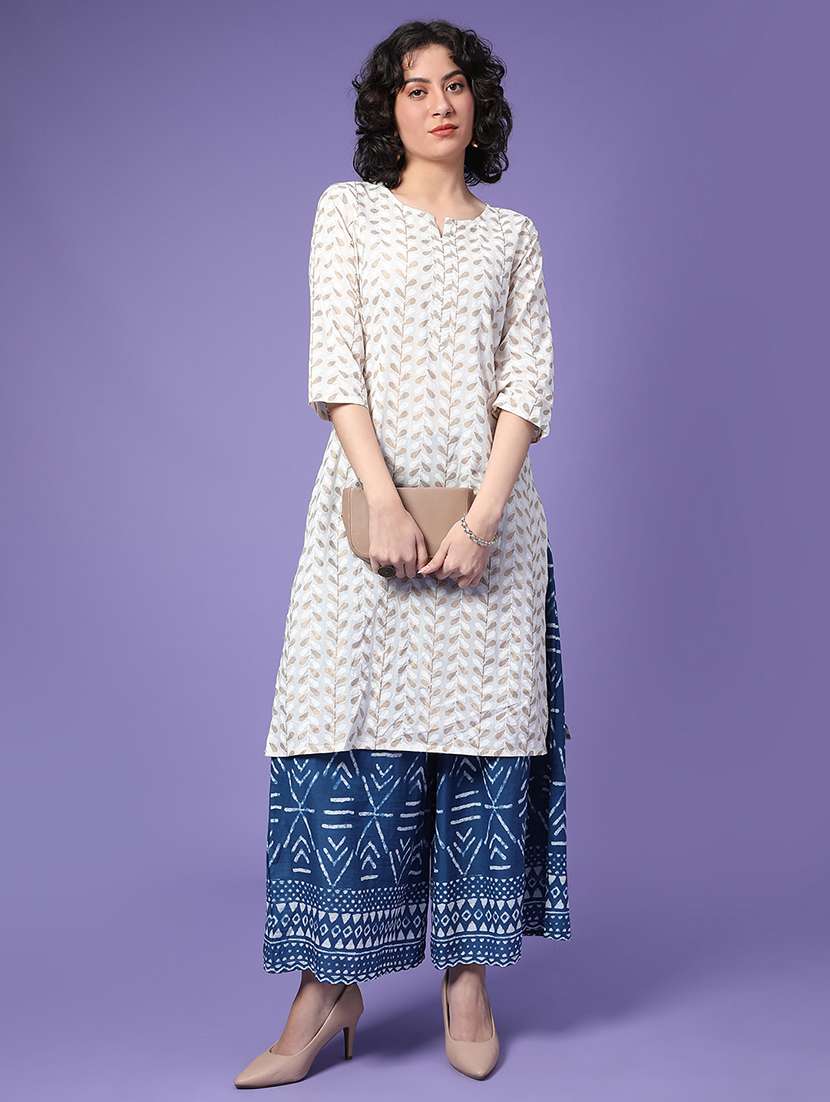 women printed mid rise flared maxi skirt - 22299612 -  Standard Image - 4