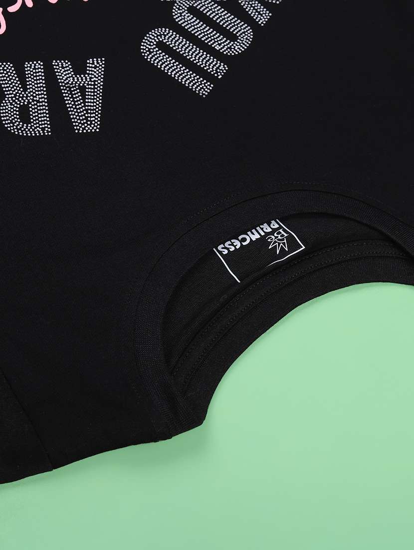 black cotton blend tshirt - 22299647 -  Standard Image - 4