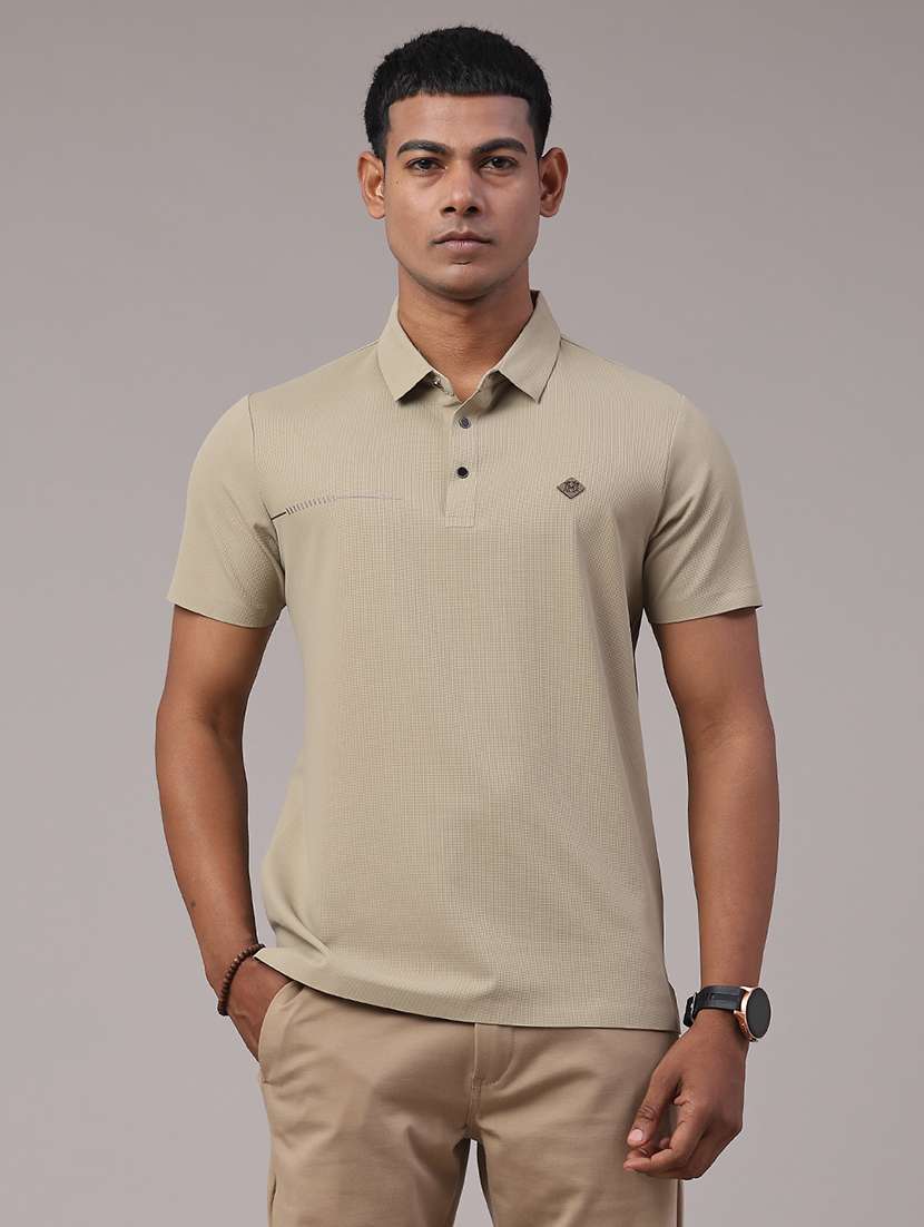 men solid short sleeve polo t-shirt - 22299827 -  Standard Image - 1
