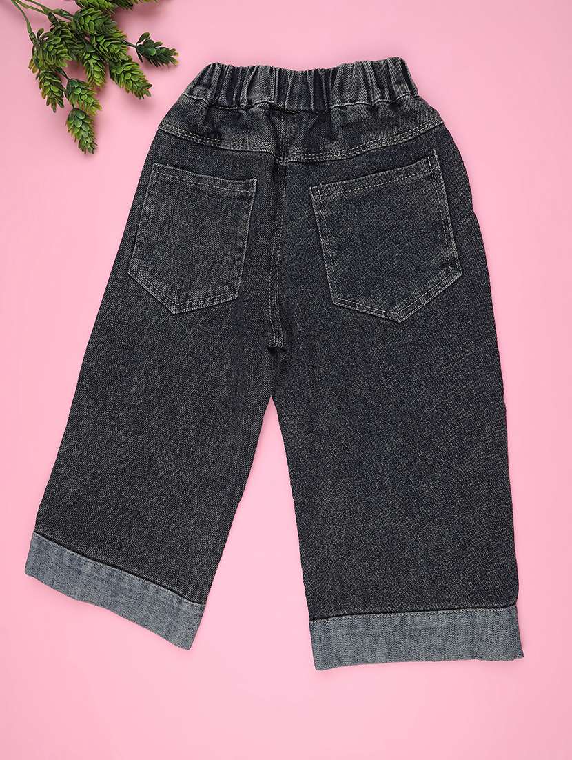 girls solid mid rise straight jean - 22299930 -  Standard Image - 1