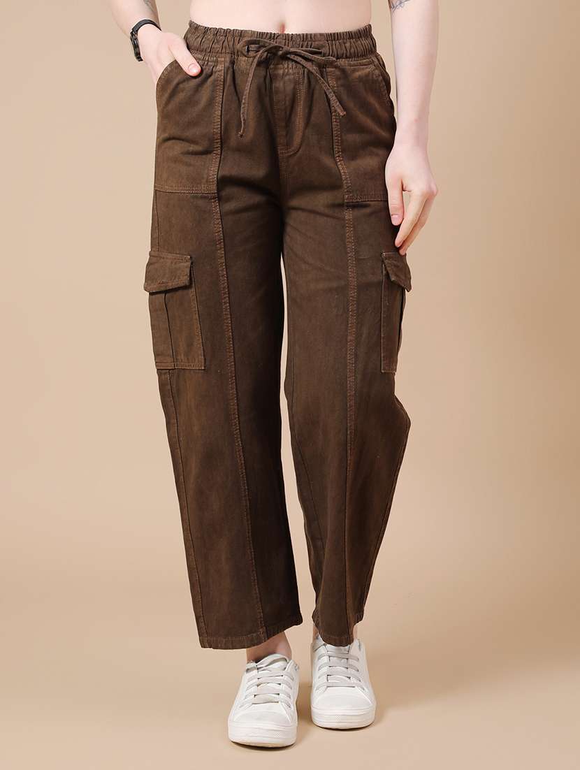 brown cotton cargos