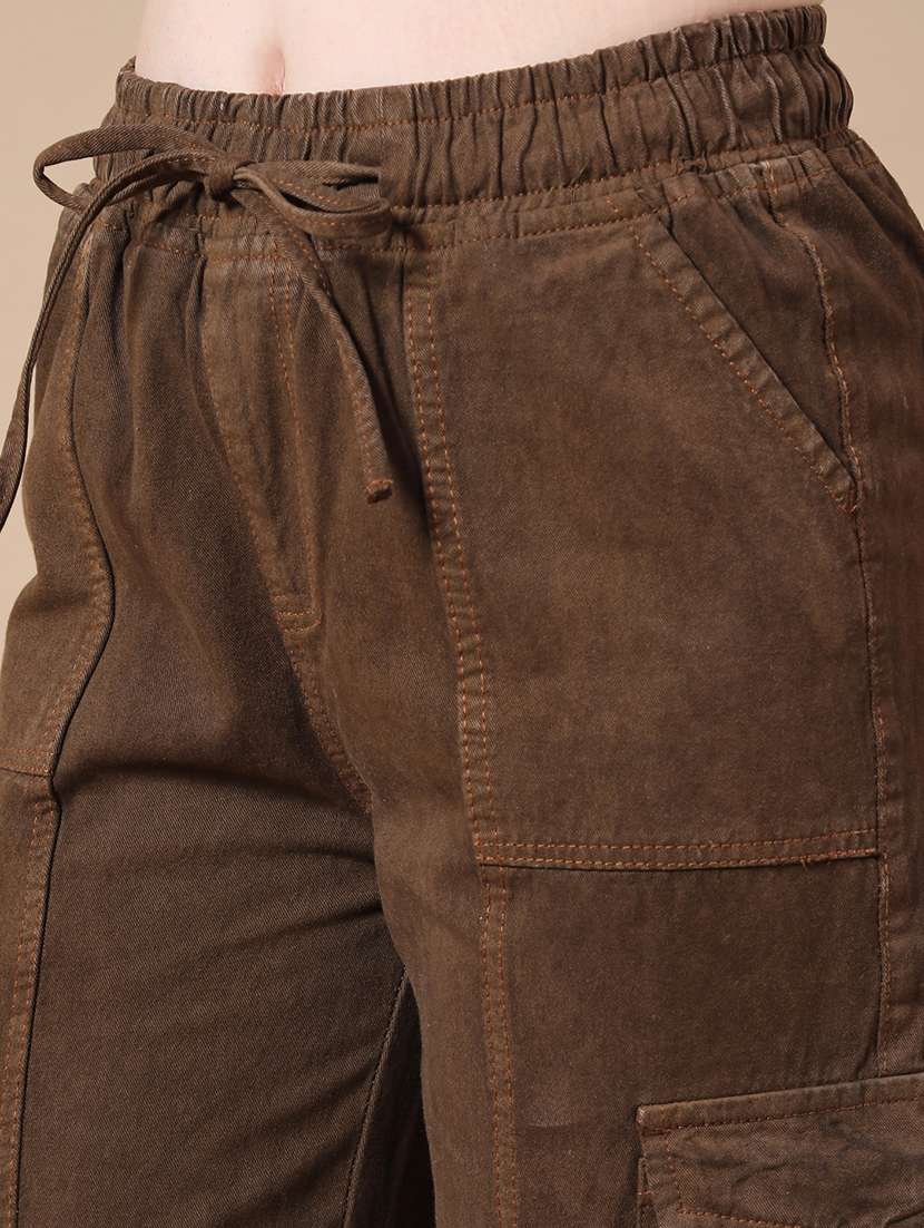 brown cotton cargos - 22300011 -  Standard Image - 1