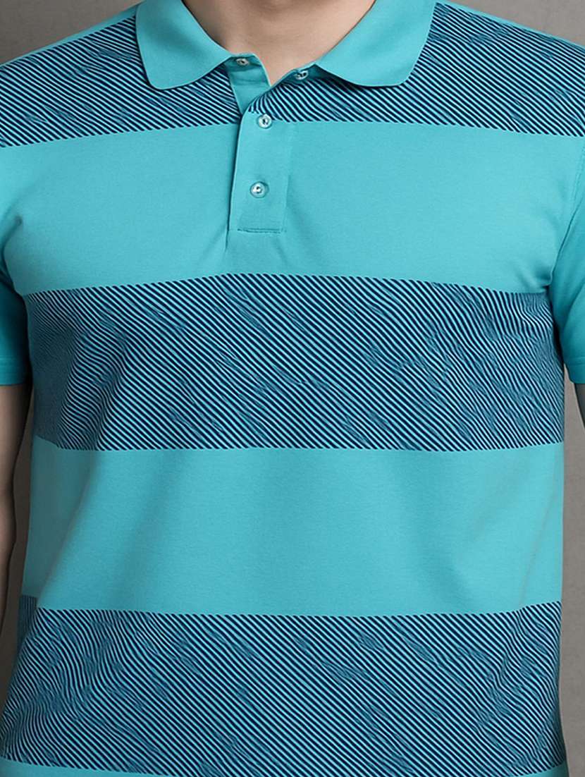 men printed short sleeve polo t-shirt - 22300144 -  Standard Image - 4
