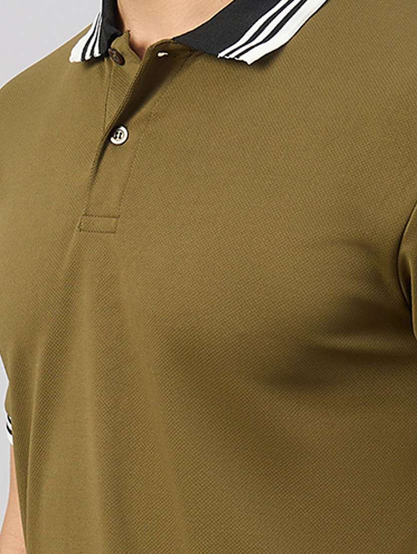 men solid short sleeve polo t-shirt - 22300179 -  Standard Image - 4