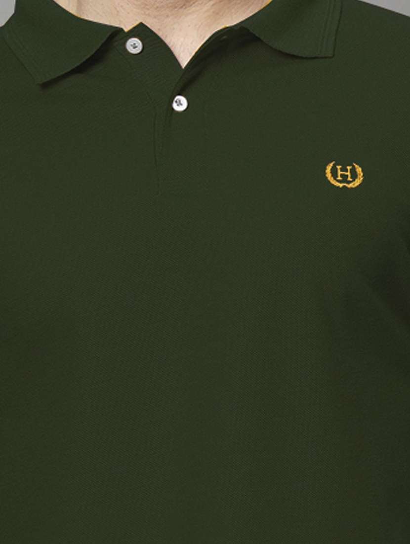 men solid short sleeve polo t-shirt - 22300185 -  Standard Image - 4