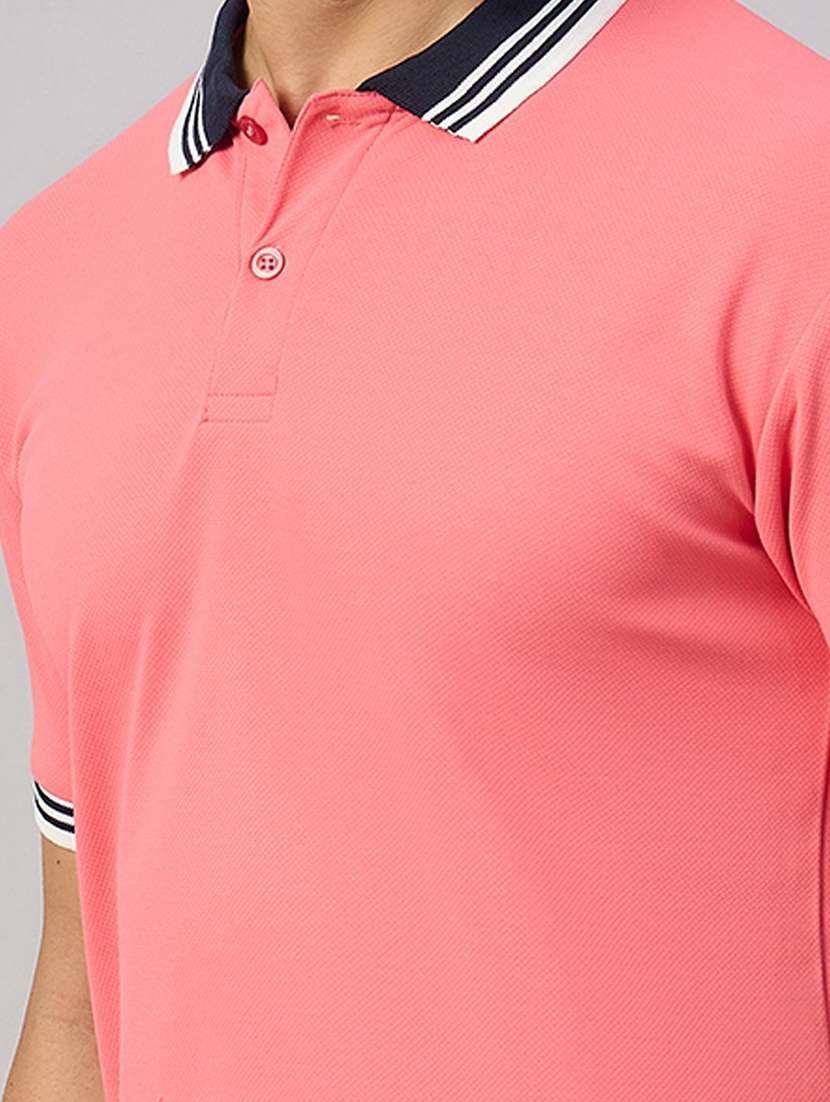 men solid short sleeve polo t-shirt - 22300211 -  Standard Image - 4
