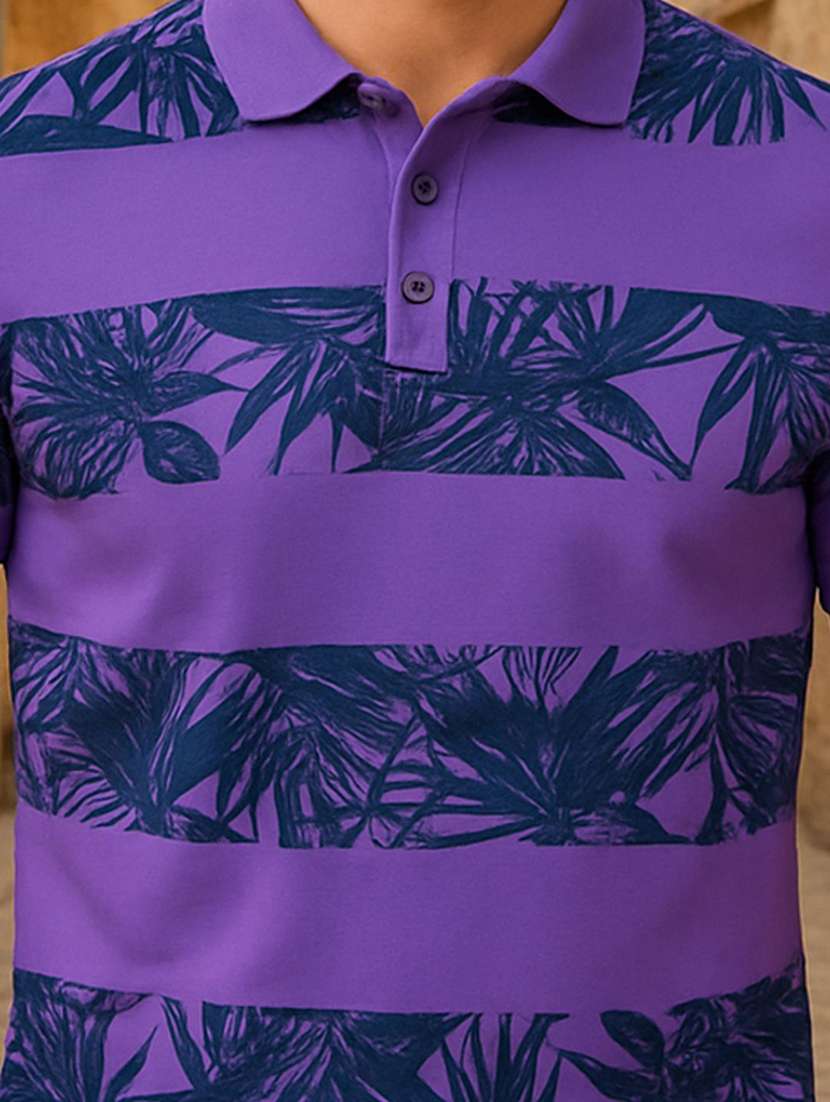 men printed short sleeve polo t-shirt - 22300230 -  Standard Image - 4