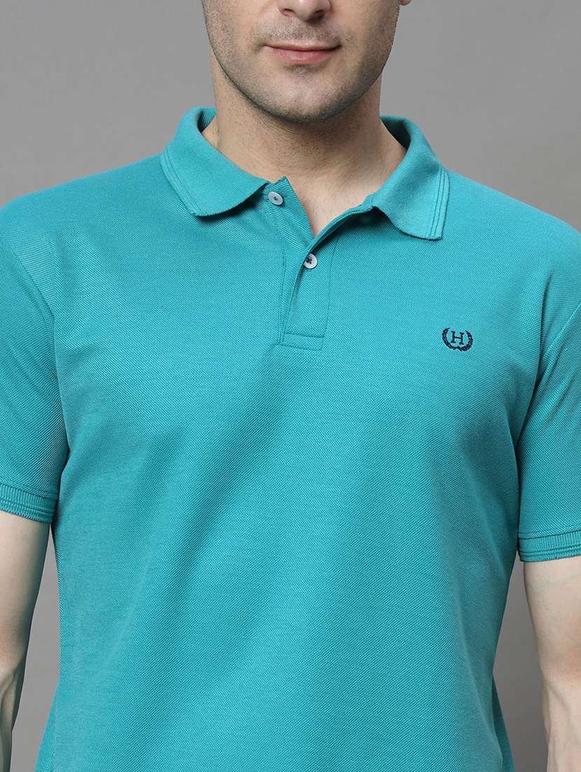 men solid short sleeve polo t-shirt - 22300241 -  Standard Image - 4