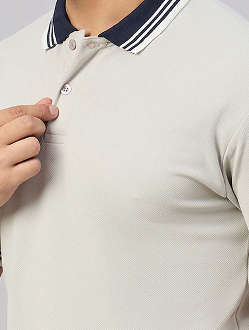 men solid short sleeve polo t-shirt - 22300261 -  Standard Image - 4