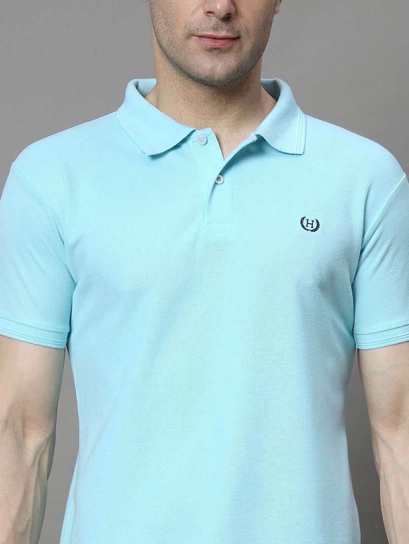 men solid short sleeve polo t-shirt - 22300295 -  Standard Image - 4