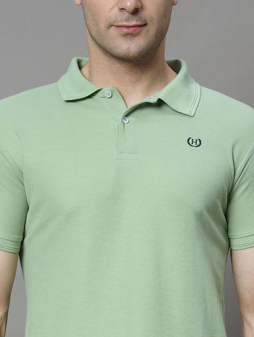 men solid short sleeve polo t-shirt - 22300308 -  Standard Image - 4