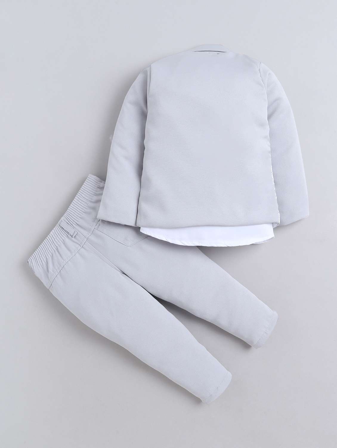 boys embroidered blazer and trouser with shirt set - 22300329 -  Standard Image - 1