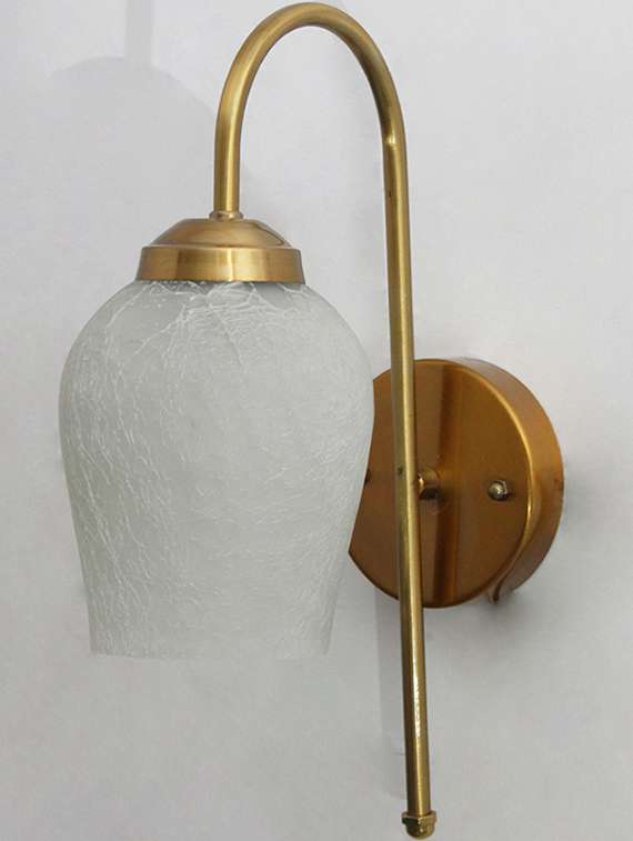 vintage crackle glass wall sconce - 22300479 -  Standard Image - 1