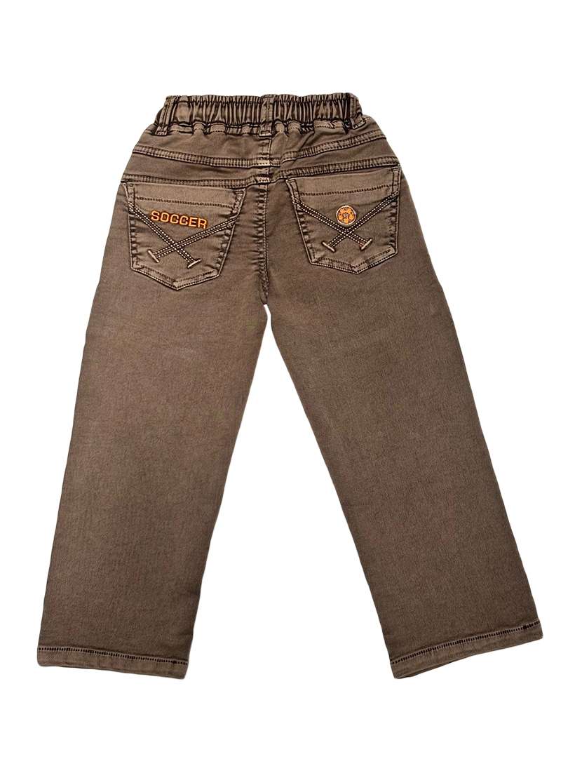 boys solid mid rise relaxed fit jeans - 22300600 -  Standard Image - 1