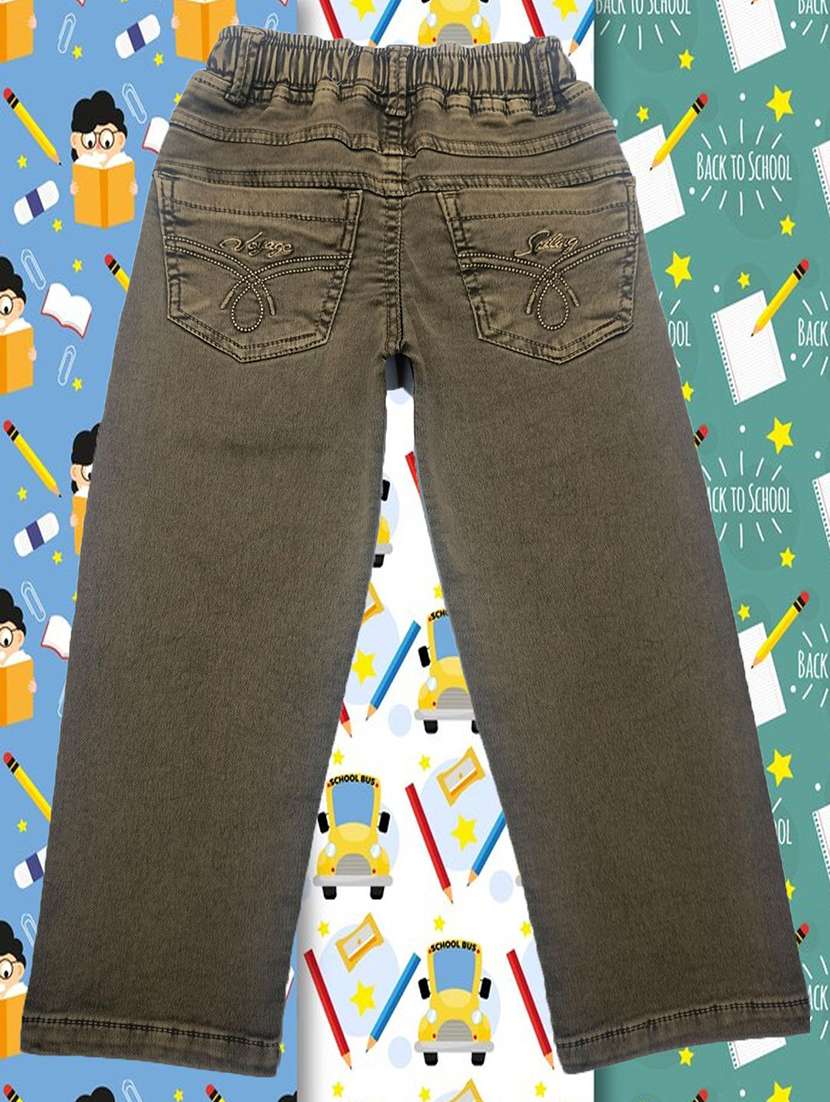 boys solid mid rise relaxed fit jean - 22300630 -  Standard Image - 1