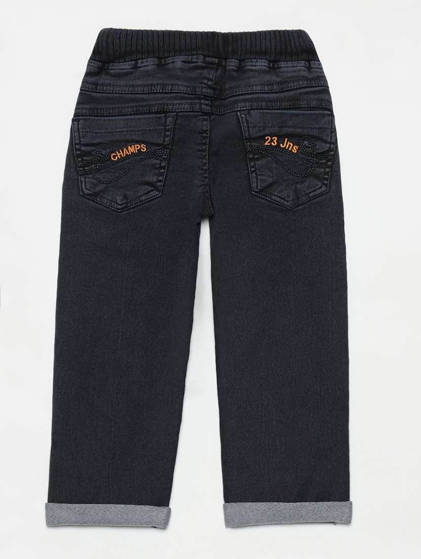 boys solid mid rise relaxed fit jean - 22300645 -  Standard Image - 1