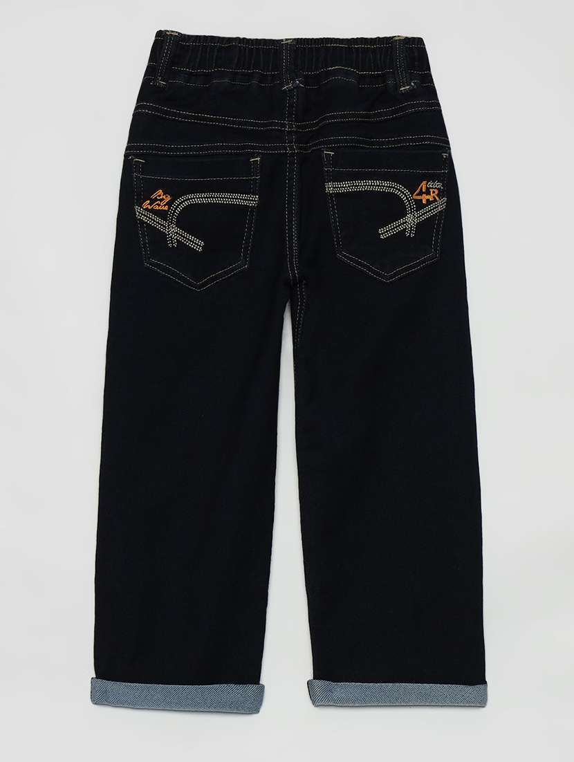 boys solid mid rise relaxed fit jean - 22300657 -  Standard Image - 1