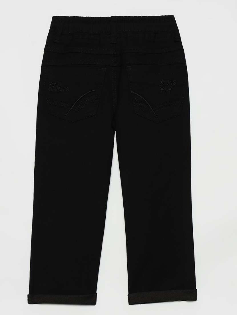 boys solid mid rise relaxed fit jean - 22300661 -  Standard Image - 1