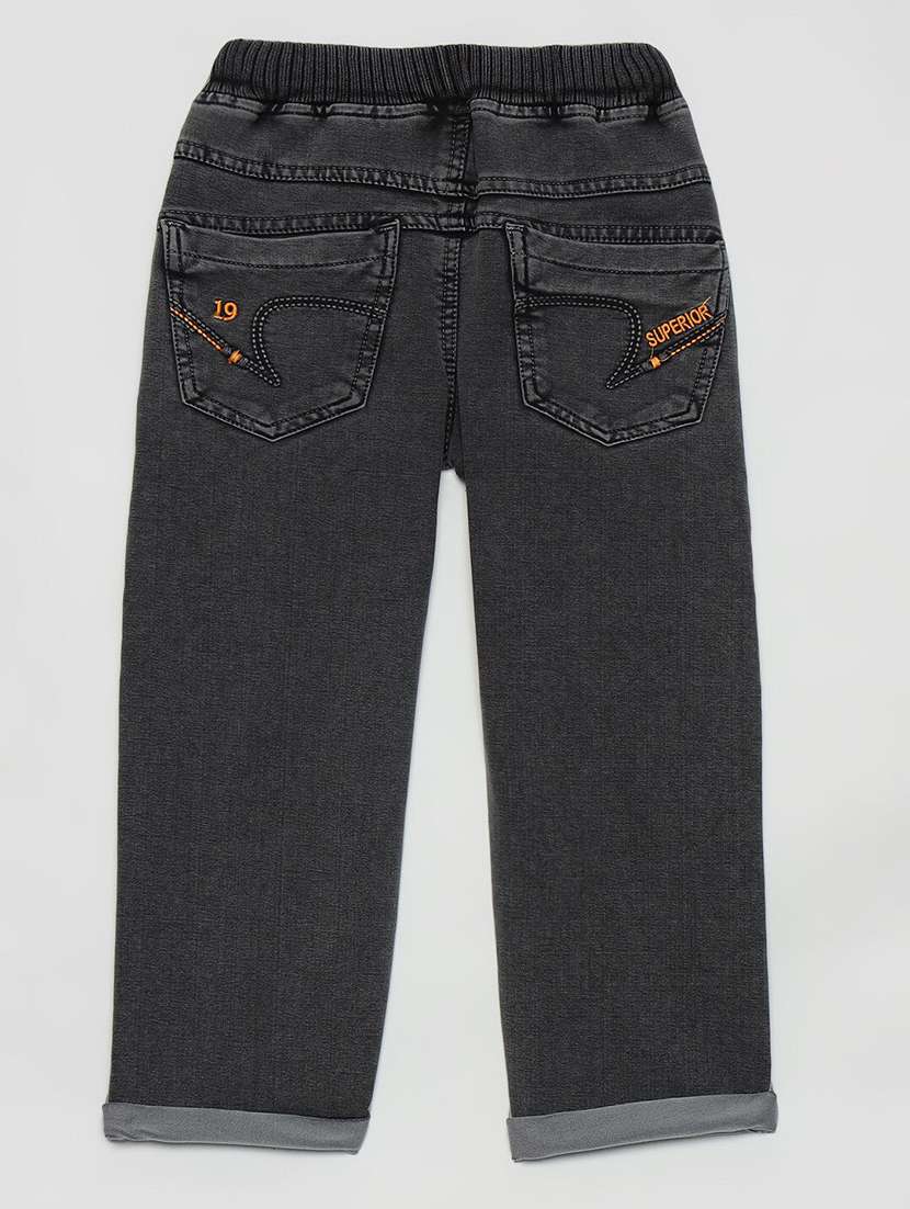 boys solid mid rise relaxed fit jean - 22300668 -  Standard Image - 1