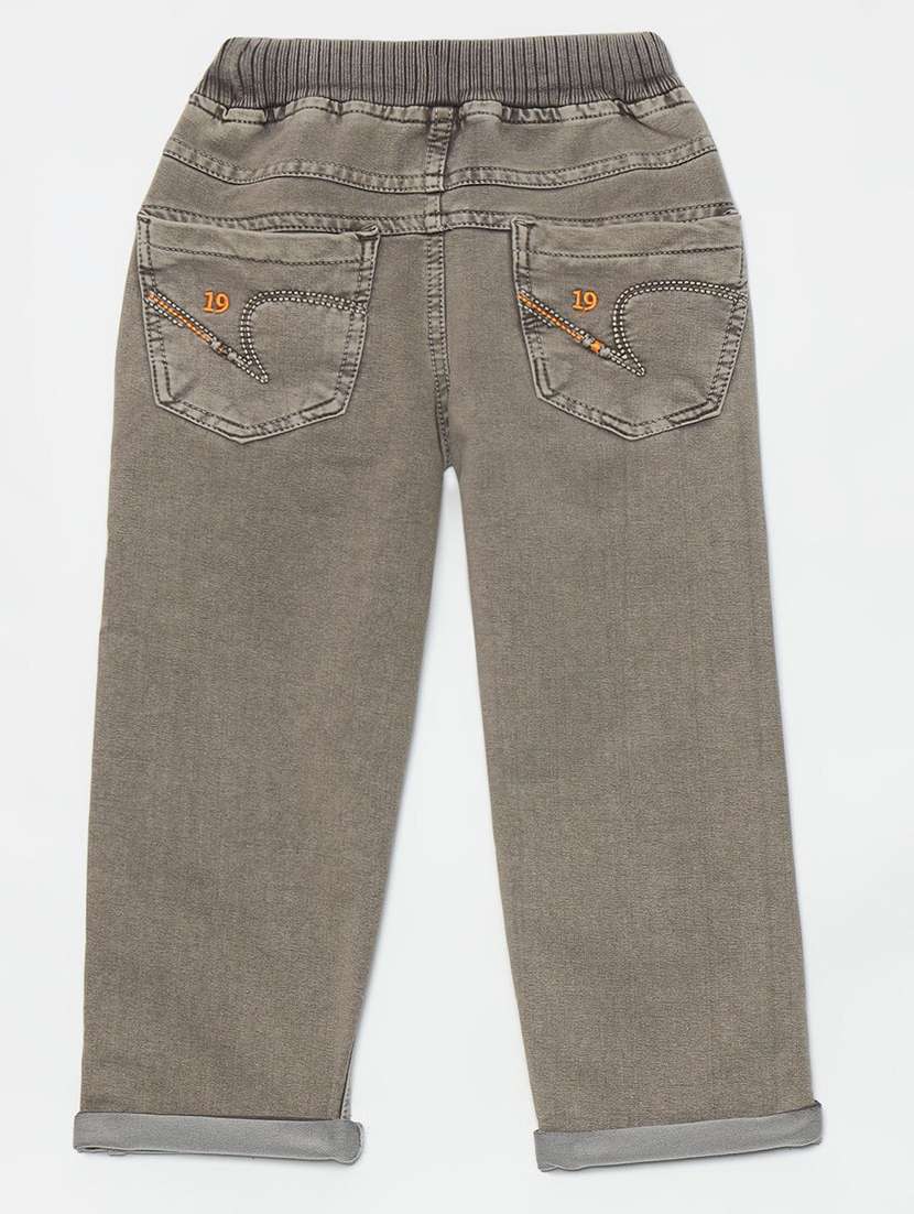 boys solid mid rise relaxed fit jean - 22300669 -  Standard Image - 1